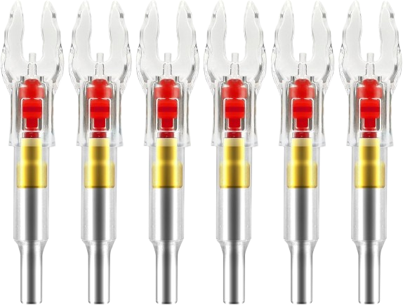 6PCS X Lighted Nocks for Arrows with Inside Diameter with H, S, GT Bushings